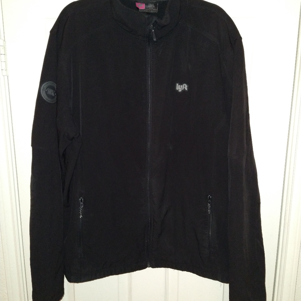 Lyft 1K Rides Softshell Fleece Full Zip Lined Jacket Men's sz 2XL.